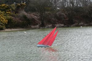 Red Sailed Ketch - Ken Dyer
