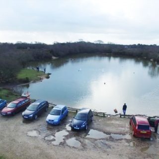 Setley Pond from the Air (January 2016)