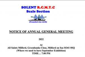 Notice of Scale Section 2022 AGM