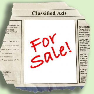 for sale or wanted image